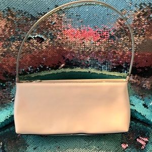 Cream shoulder bag
